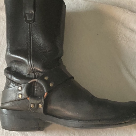 Durango Men's Black vintage harness Leather Boots motorcycle - Picture 8 of 10